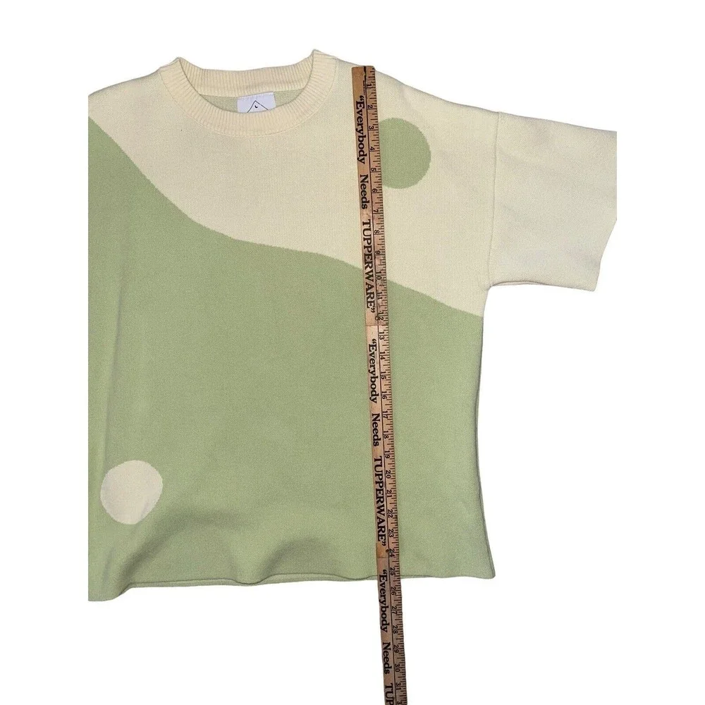 The Wholesome Store Matcha Green Ying Yang Shirt Women’s Medium 100% Cotton - Picture 5 of 7